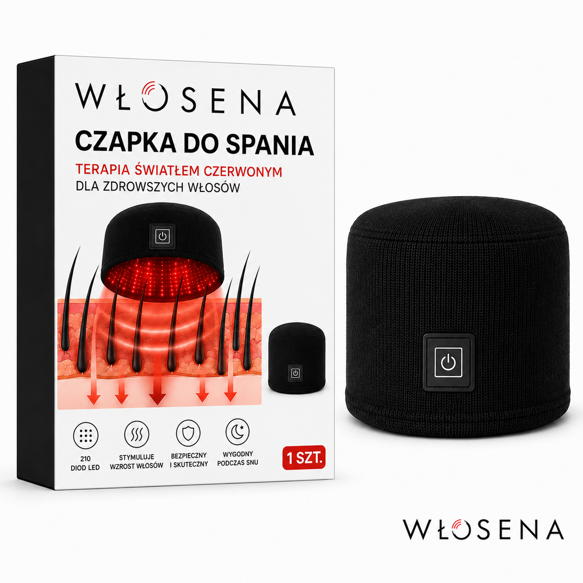 WŁOSENA® Czapka do spania