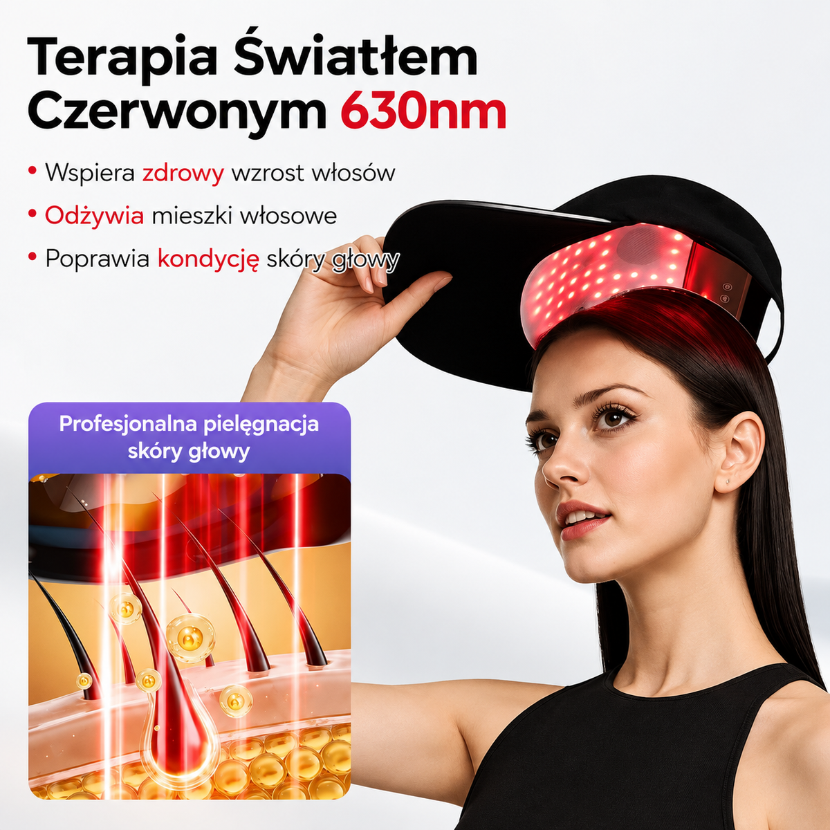 WŁOSENA® Czapka Terapii